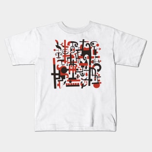 Mid Century Abstract Jazz Kids T-Shirt